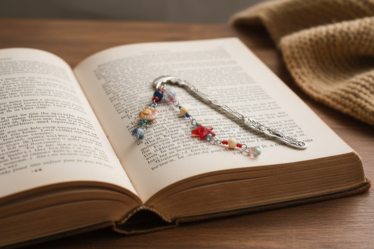 marcapagina sobre libro