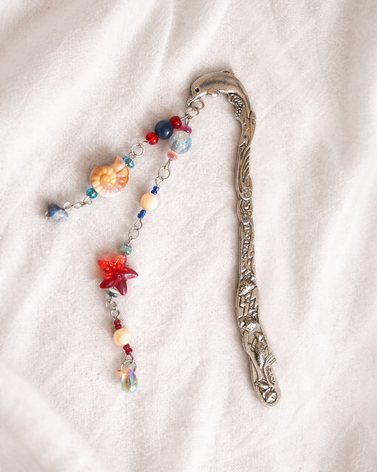 Marcapáginas Metálico Artesanal para libros | Marino