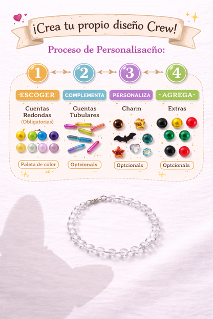 Pulsera Personalizable de Cuentas · Joyería Artesanal Hecha a Mano