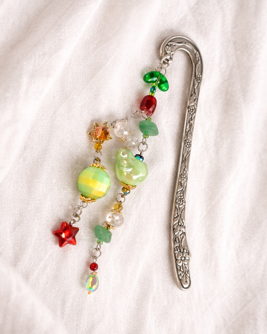 marcapagina estilo neon skull