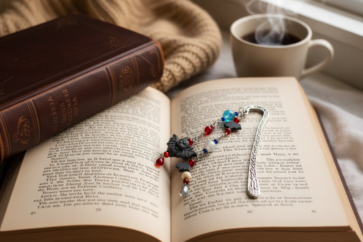 marcapagina sobre libro