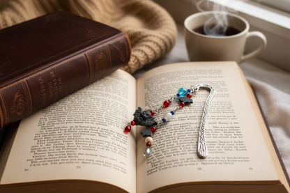 marcapagina sobre libro
