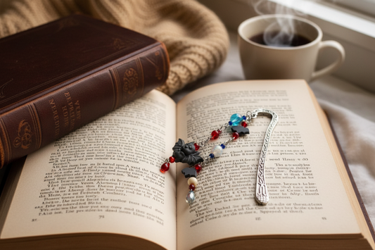 marcapagina sobre libro